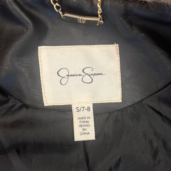 Girls faux leather jacket **excellent** condition. - Picture 9 of 15